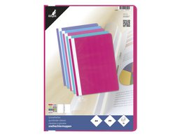 Snelhechtermap Kangaro A4 PP krimp a 5 assorti uni