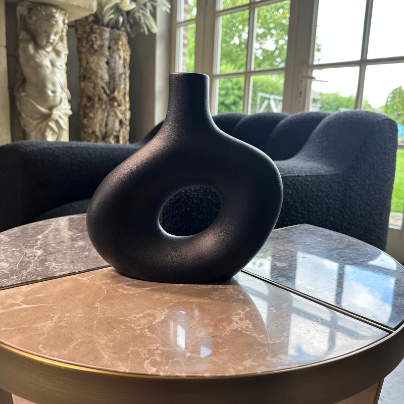 Vase Ceramic - Luna Vase Black