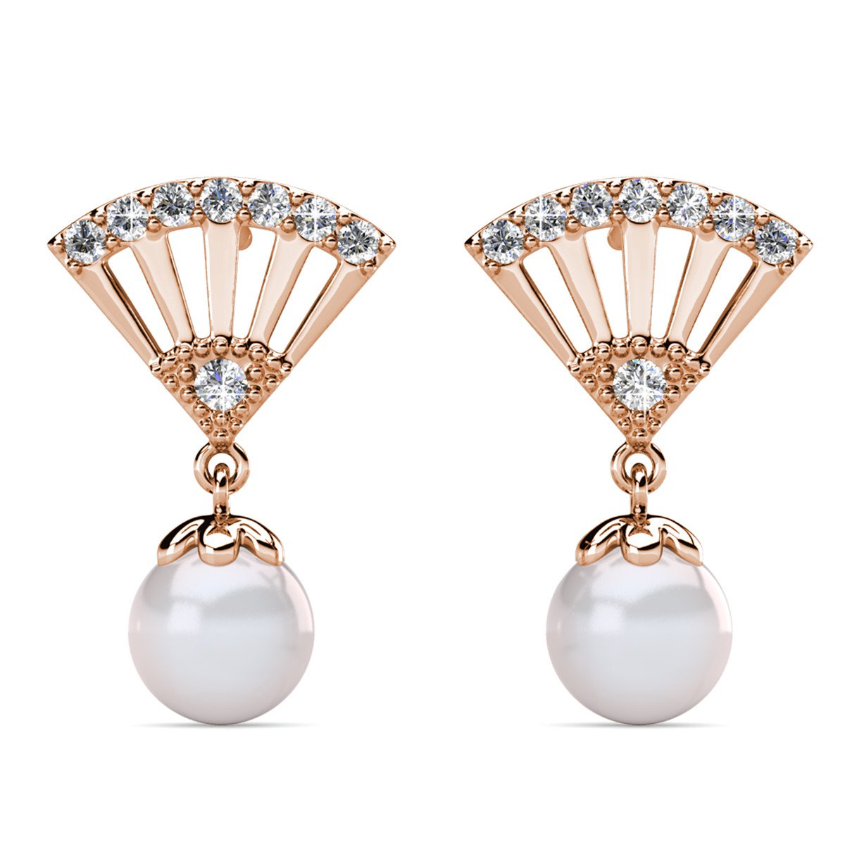 Incride Pearl Kolczyki - Rosental Gold and Crystal