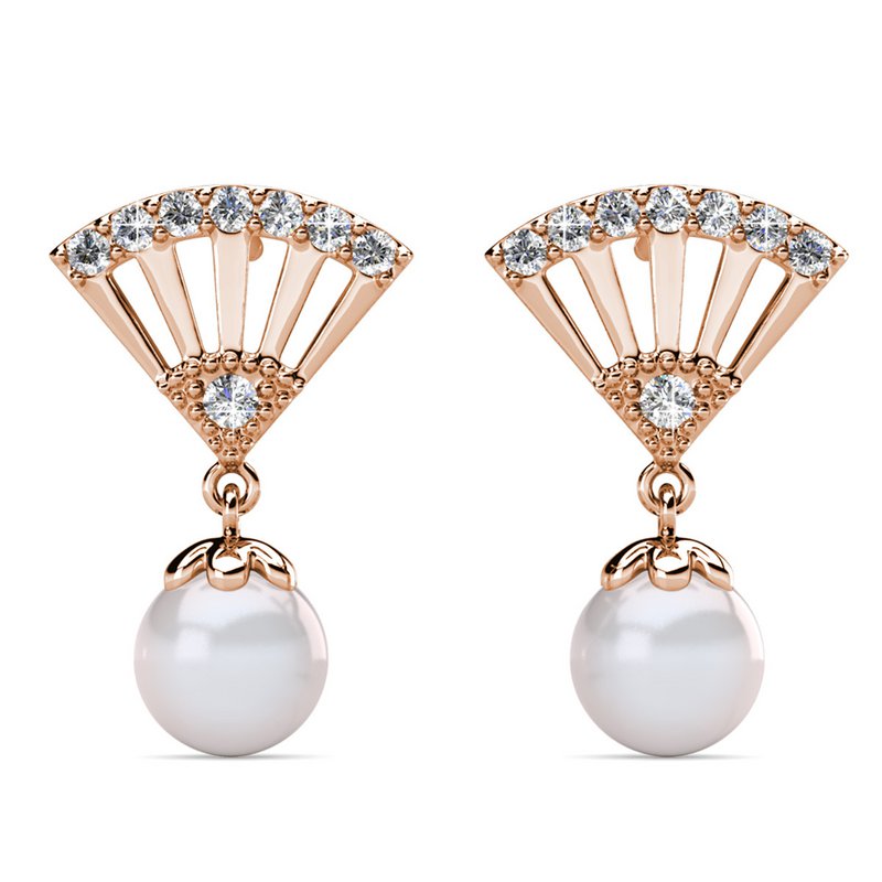Incride Pearl Kolczyki - Rosental Gold and Crystal