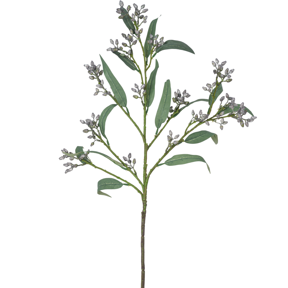 Sztuczna gałązka jagody eukaliptusowej 78 cm szara