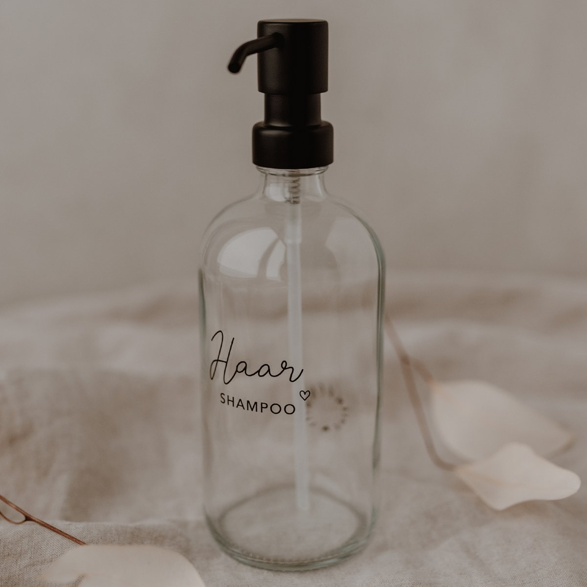 Soap dispenser hair shampoo transparent 500ml (PU = 6 pieces)