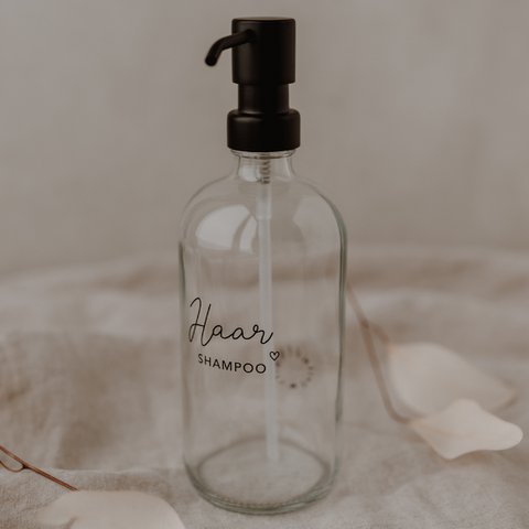 Soap dispenser hair shampoo transparent 500ml (PU = 6 pieces)