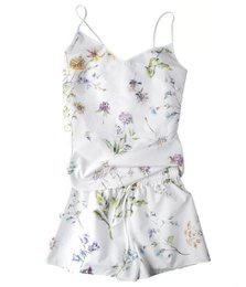 Percale short pyjamas (blouse+shorts) Midsummer