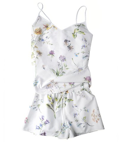 Percale short pyjamas (blouse+shorts) Midsummer