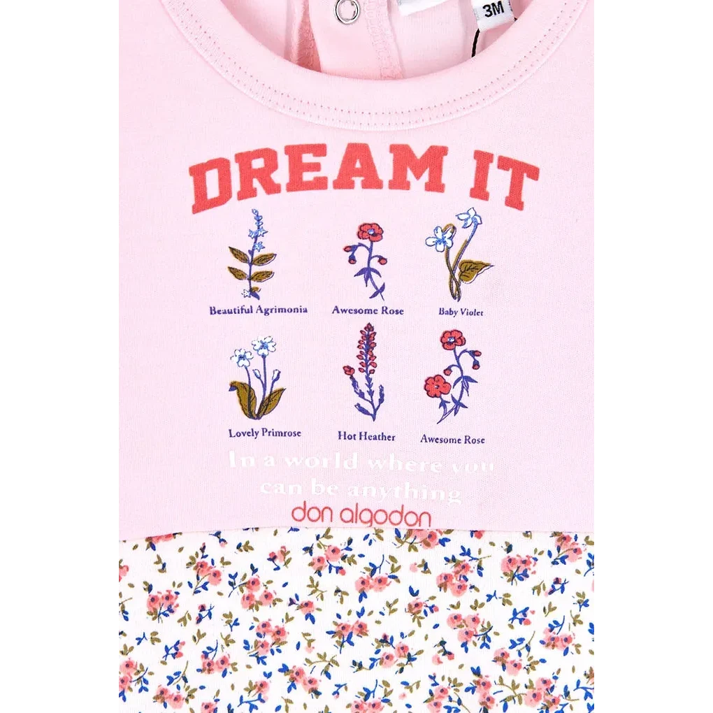 Babypiger bomuld sovedragt, Dream It