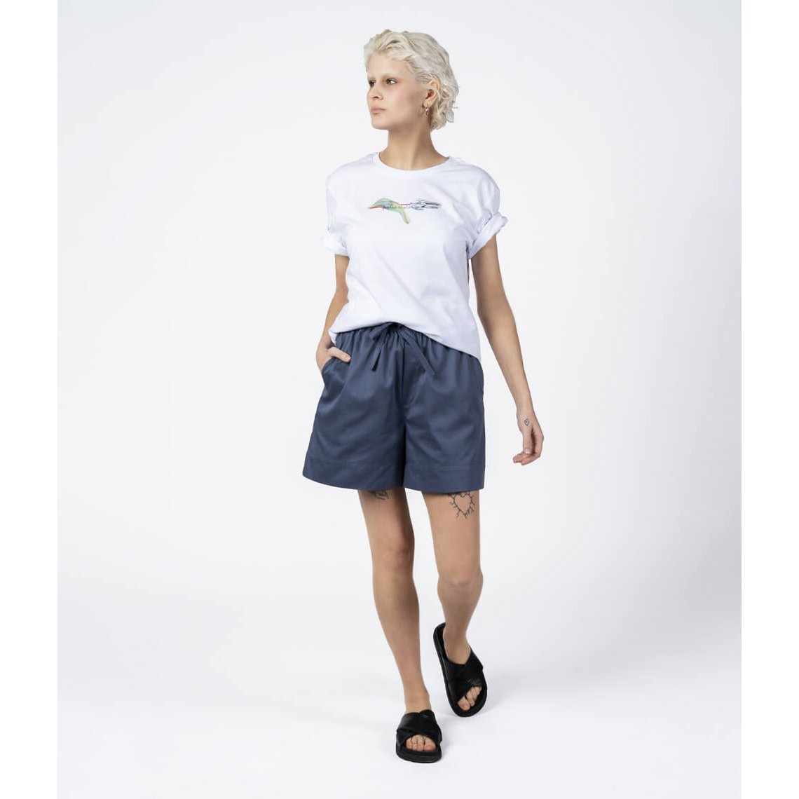 Shorts Sølvblå