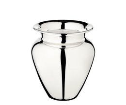 EDZARD Vase Antonia, silver-plated, height 21 cm, diameter 18 cm, opening diameter 12 cm