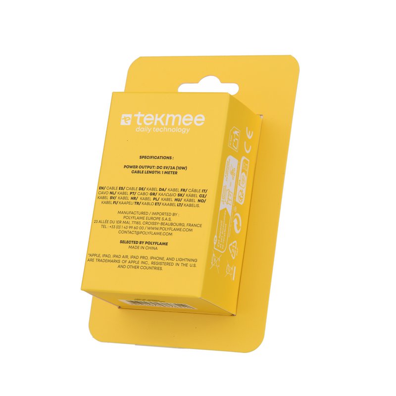 Câble USB à Lightning 1M en Strass Argenté - 10W