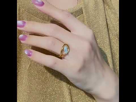 Blændende Marquise Moissanite Ring