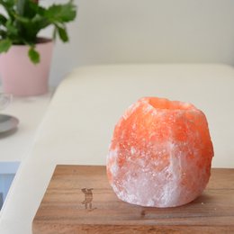 Himalaya Zoutkristal Kaarshouder - Rots 1kg - Handgesneden - Natuurlijke vorm - Cadeau-idee
