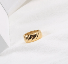 Jeanne - Breiter Croissant-Midi-Fingerring