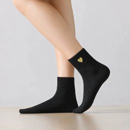 4er-Pack Damensocken Gold Heart I 35-41