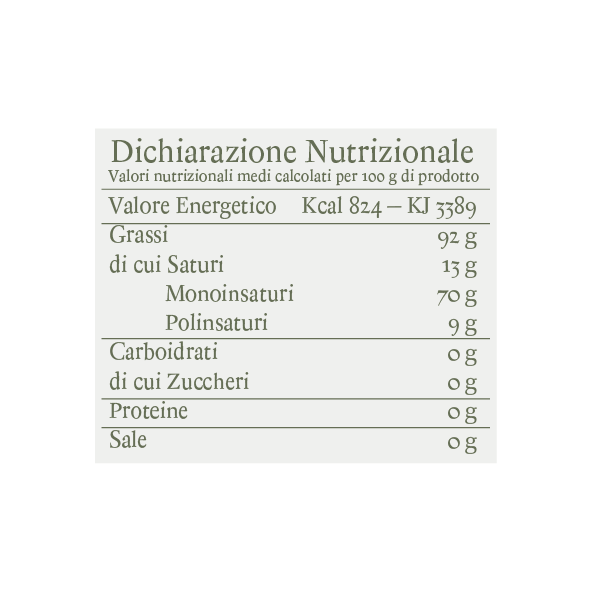 VERDOLI' EVO OIL 0.50cl