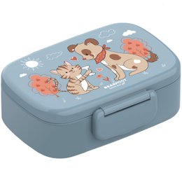 Boîte à lunch enfant à compartiments, légère et étanche - chien, chat