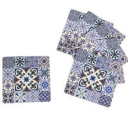 SÆT 6 POSAVASOS DE VINILO 10X10CM 10X10CM, GOMA EVA+PP 2MM LL63751