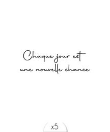 Ephemeral tattoo: Every day is a new chance