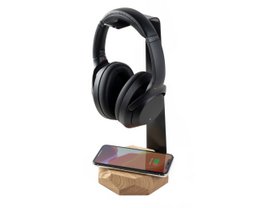Soporte y cargador para auriculares 2 en 1