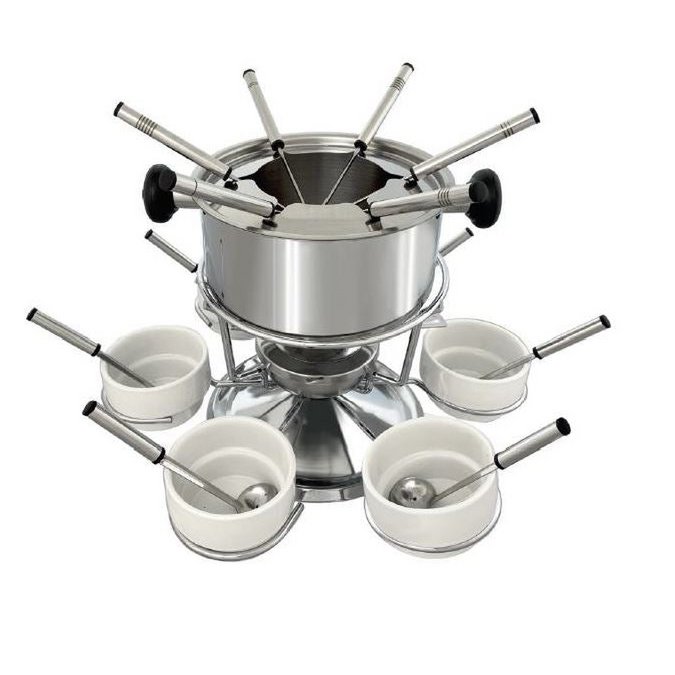 Burgundowy zestaw do fondue dla 6 osób, średnica 17 cm Rotel Swiss Tradition