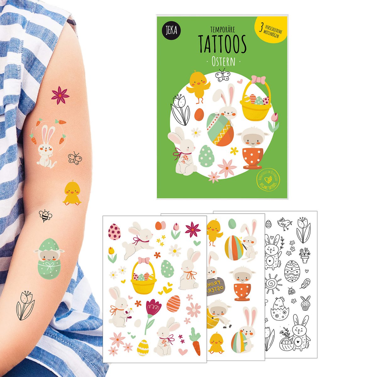 Kindertattoos - Motiv "Ostern"