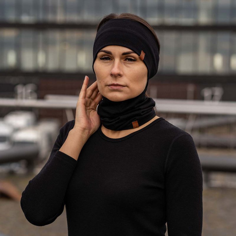 Ensemble Bandeau et Guêtre Femme Noir