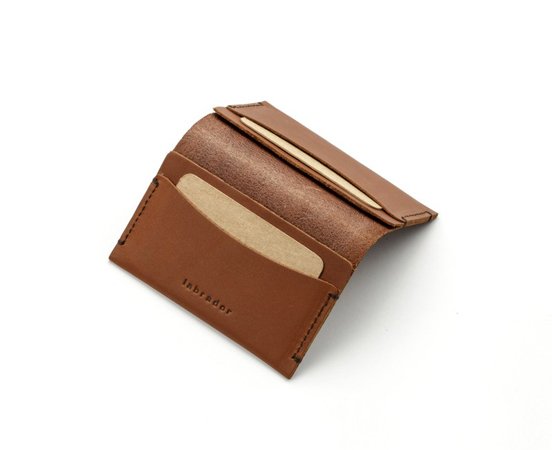 Leather "Navigo" card holder