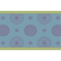 Linen placemat Mandala - blue-violet-yellow