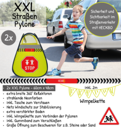 2x per bambini di avviso cubi di avvertimento