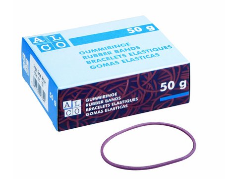 Elastics Alco 40mm roter Karton mit 50 Gramm