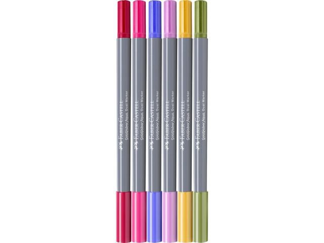 Duo watercolor marker FC Goldfaber case 6 pcs. Flowers color nos: 112, 229, 107,119,