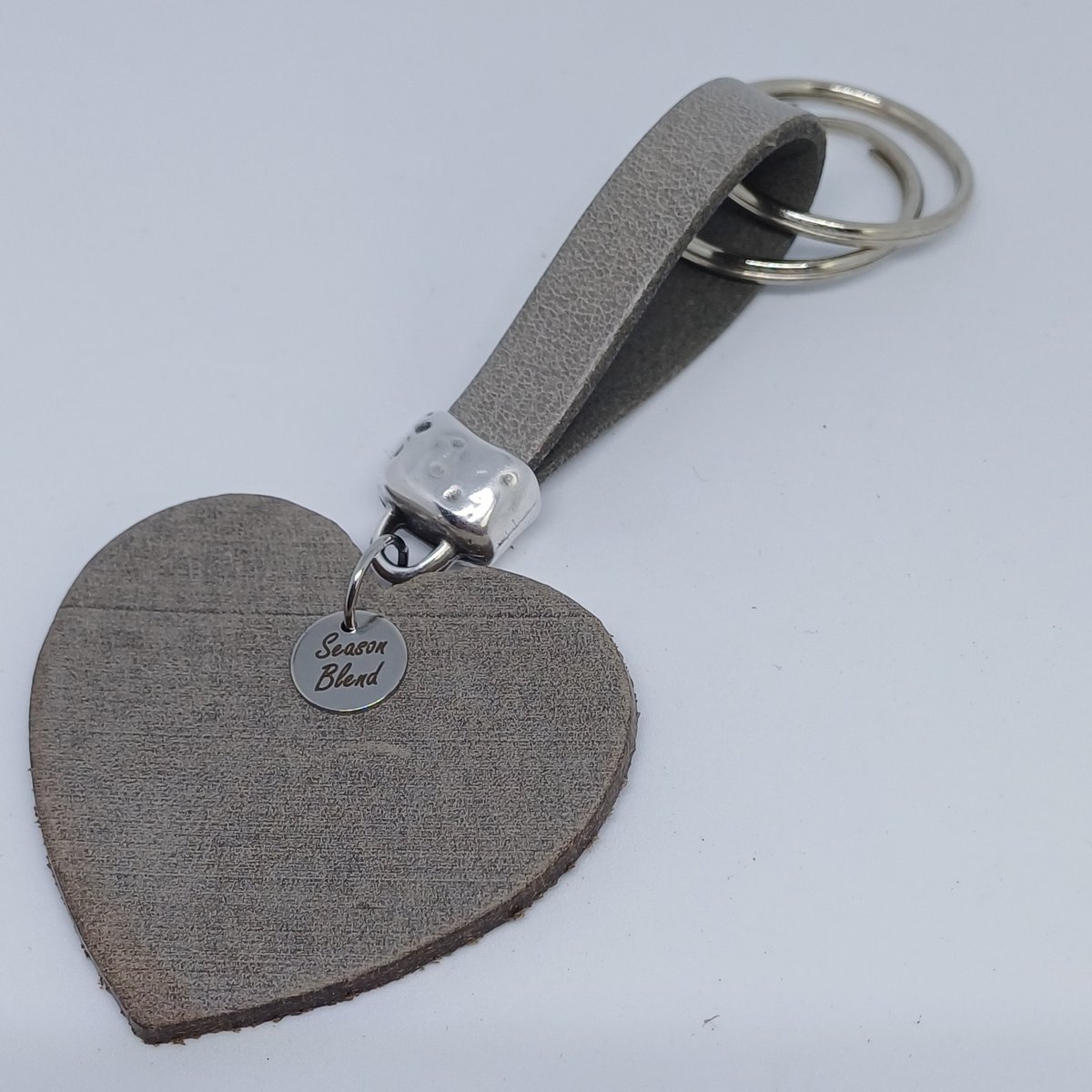 Sleutelhanger leren hart