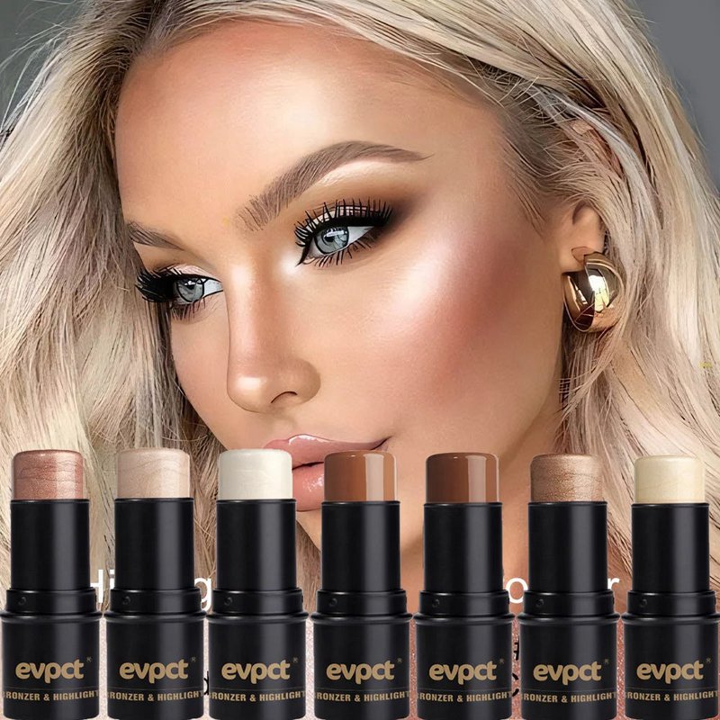 Highlighting & Bronzer Stick Gezicht Verhelderende Blusher Rouge Concealer Pen Langdurige Corrector Neus Schaduw Contouren Cosmetica