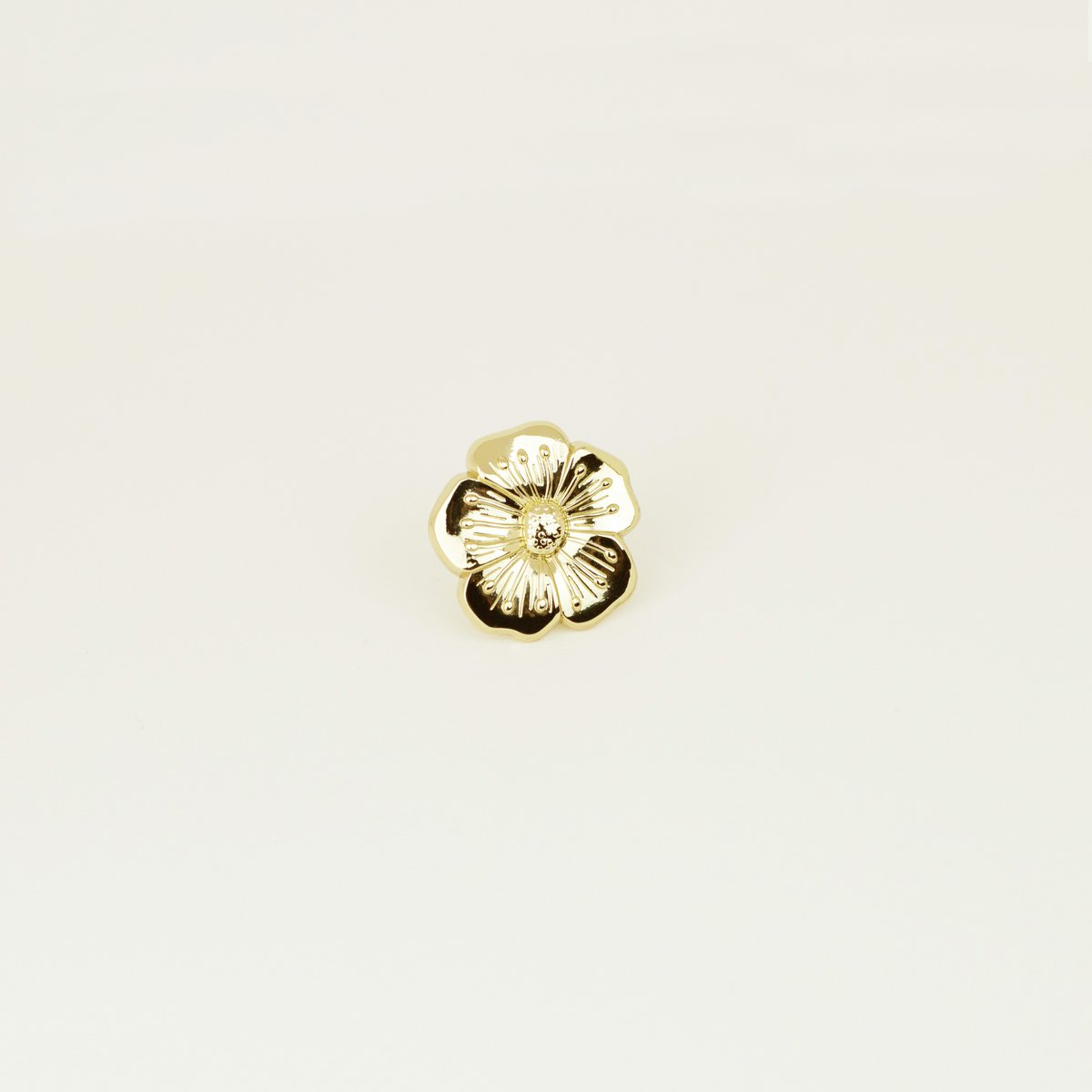 Pin "Butterblume" in Messing