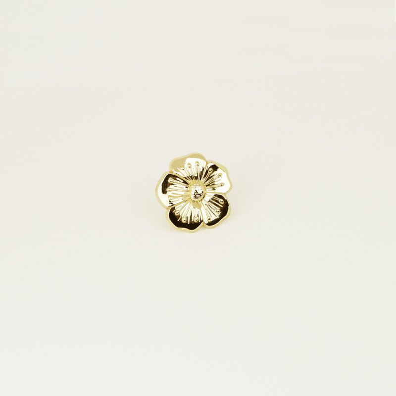 Pin "Butterblume" in Messing