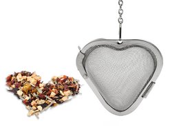 Tebrygger "Heart" lavet af rustfrit stål