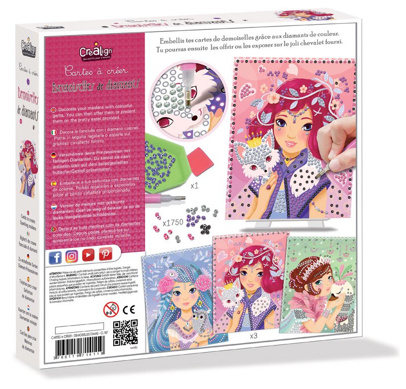 Kort til at skabe "Ladies of diamonds"