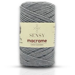 Sensy Premium 2 mm - 160 yards 100 % genanvendt bomuldsmacrame-ledning