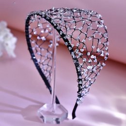 Filet à cheveux en cristal tricoté de luxe