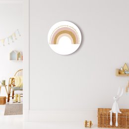 Cercle mural | Rainbow | Jaune