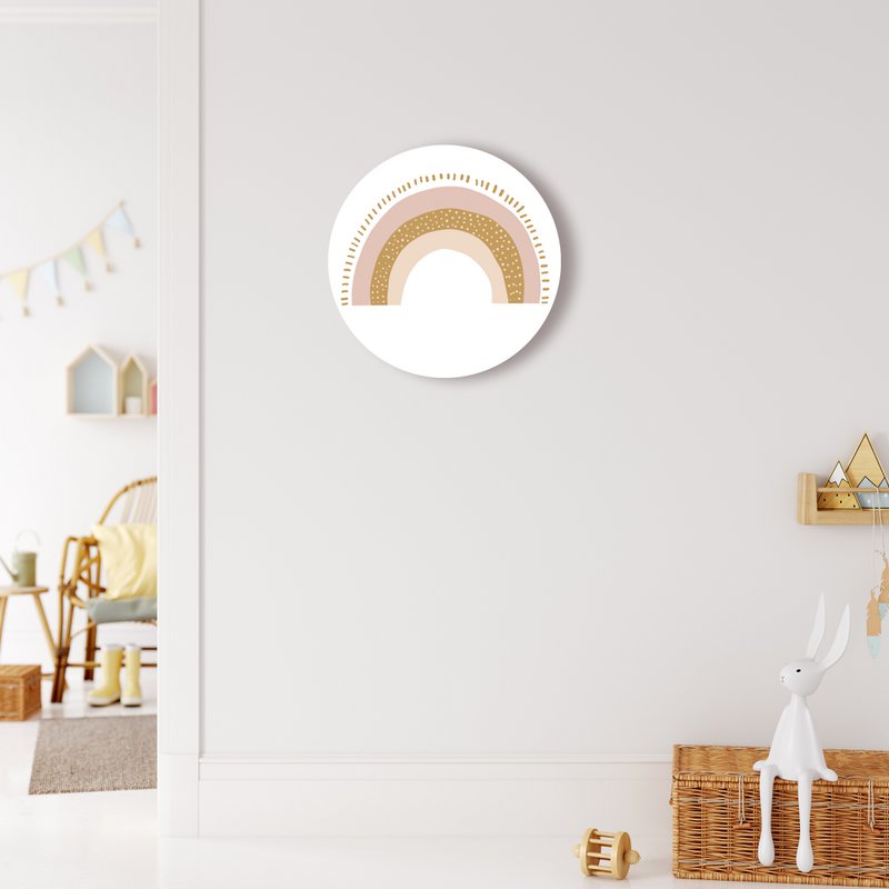 Cercle mural | Rainbow | Jaune