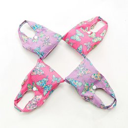Borsa shopper farfalla rosa in nylon riciclato