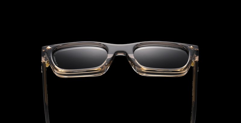 Walton & Mortimer Nr. 54: Transparente graue Sonnenbrille „Inferno“.