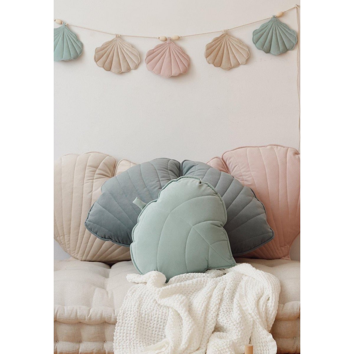 Guirlande de velours « Late Summer » avec coquillages