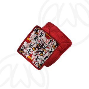Küchentopflappen aus Stoff mit afrikanischen Motiven