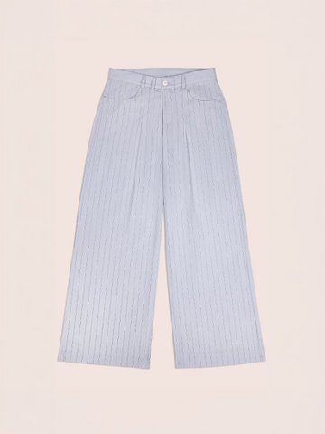 Gestreifte, blitzblaue Hose