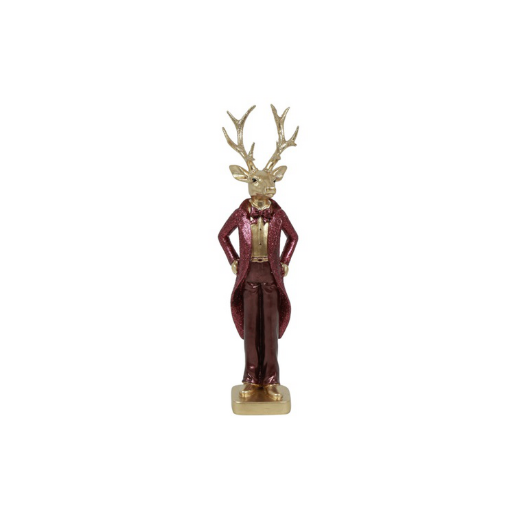 Hert Alfred polystone L9B6H32,5CM paars