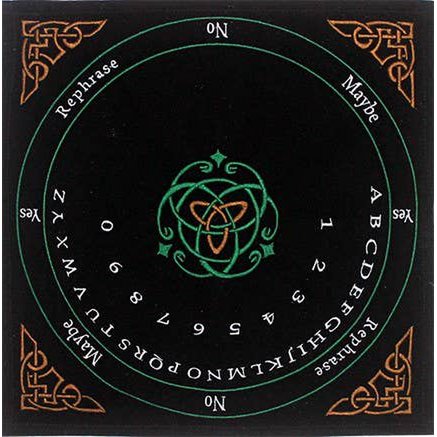 Velvet Pendulum Mat English -Celtic in Colors