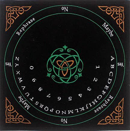 Velvet Pendulum Mat English -Celtic in Colors