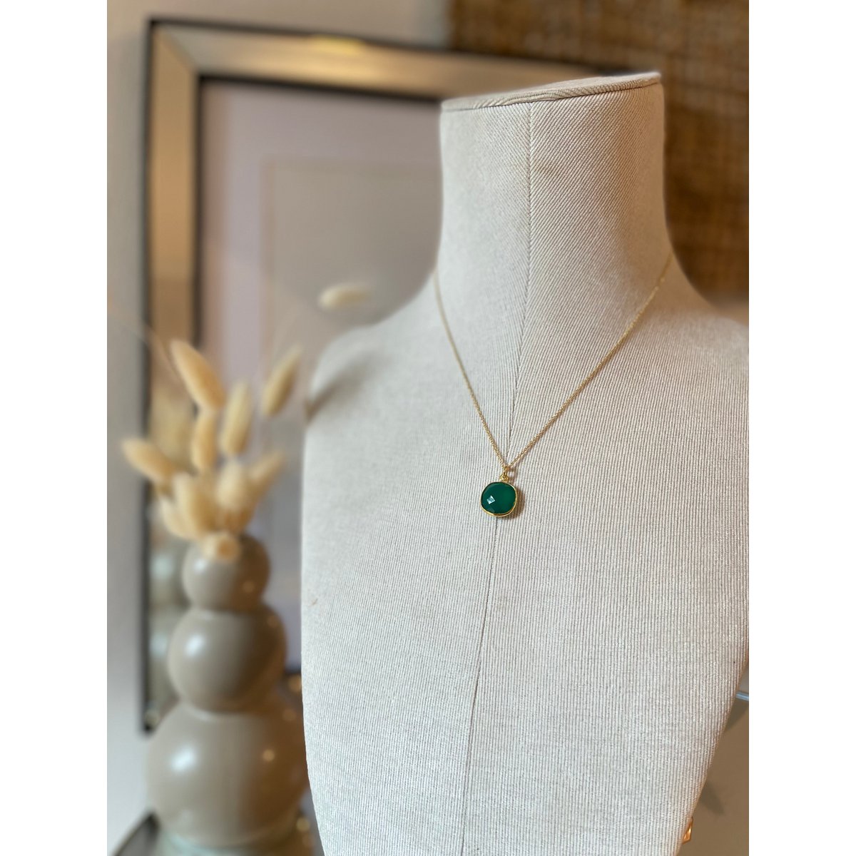 Caramelo de gema | Collar Ónix Verde