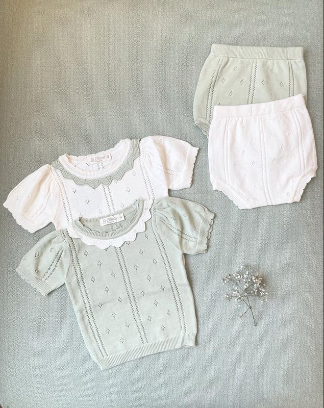 Completo in maglia Anna (Top e pantaloni)